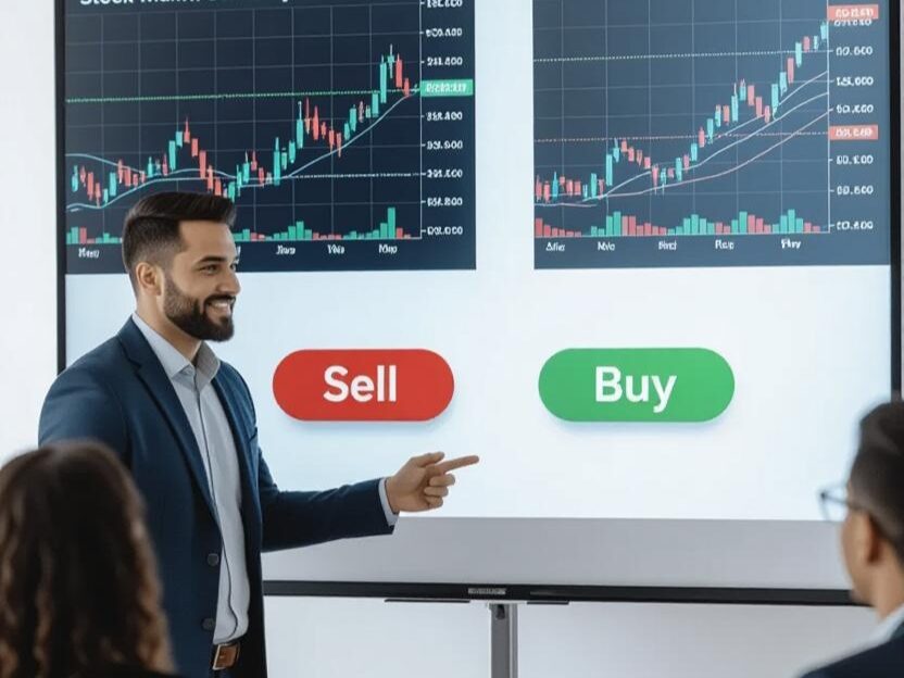 Three People are discussing Technical Analysis